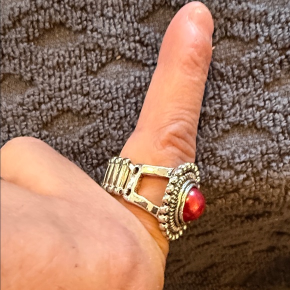 Paparazzi Regal Red and Silver Ring - Picture 4 of 6